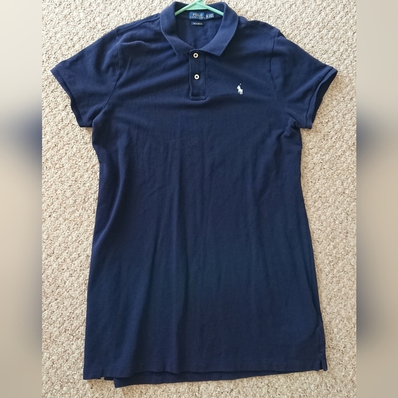 Polo Ralph Lauren The mesh Mini Navy short dress size XL - Picture 1 of 13